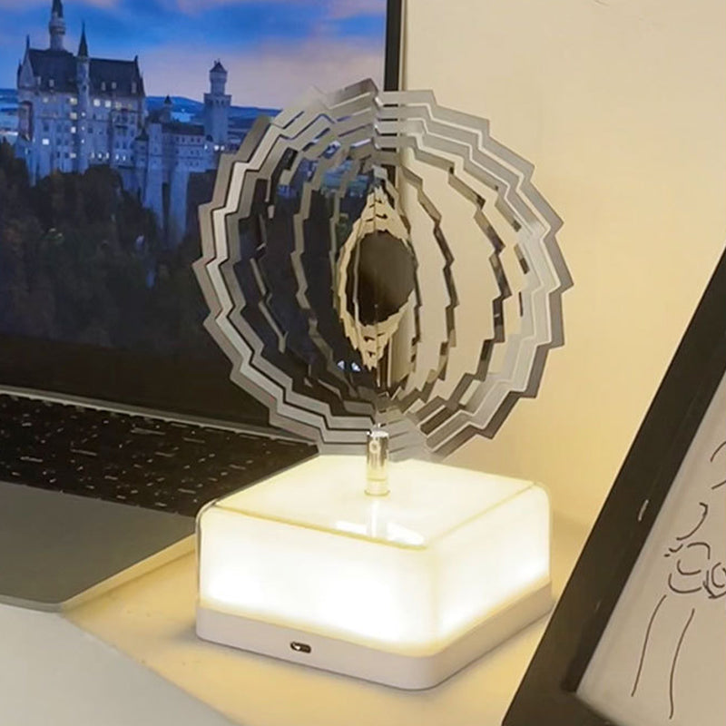 Rotating ambient light made of metal