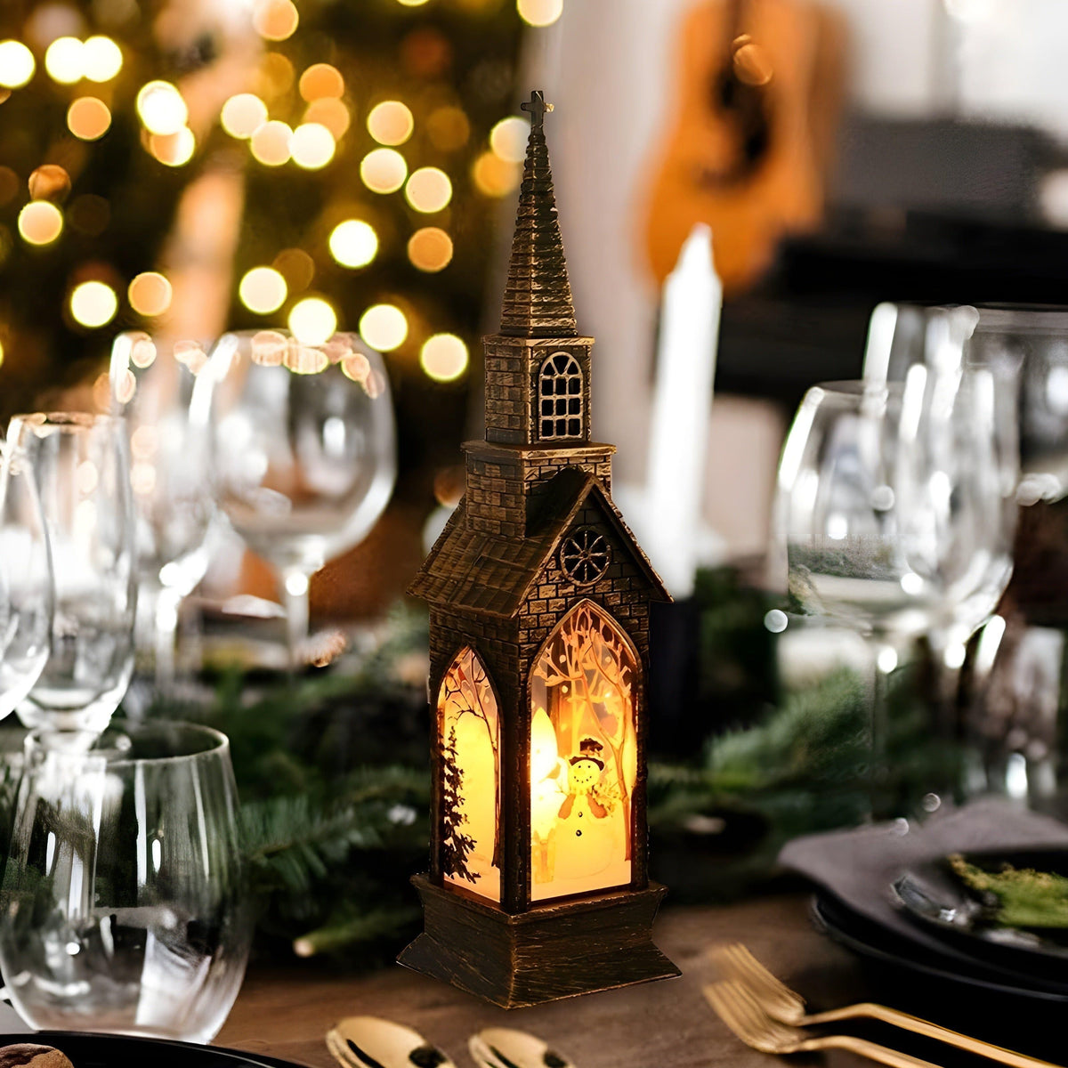 HolidayGlow Light - Modern Christmas Ornament LED Light