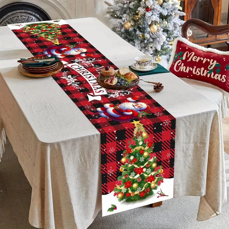 FestiLoom Christmas Table Runner | "Merry Christmas" Design | 100% Polyester | Festive Decor for Christmas & New Year 2025/2026
