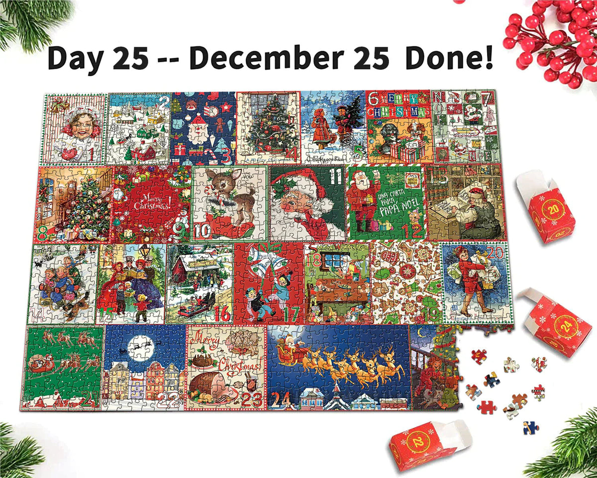 Christmas Advent Calendar Puzzle Game 1000 Pieces