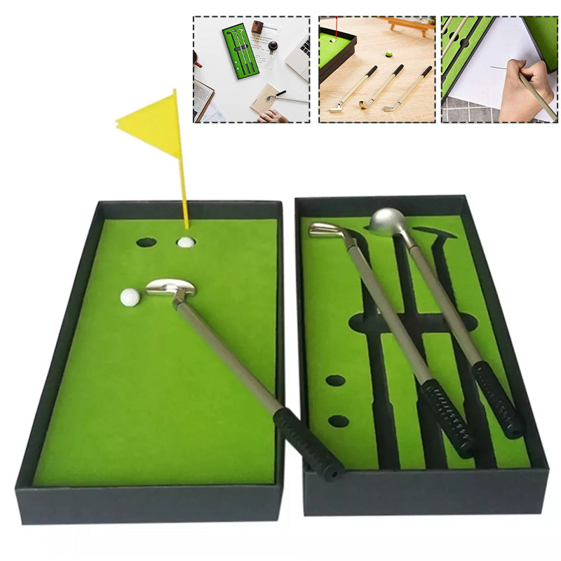 Golf gift with putting green
