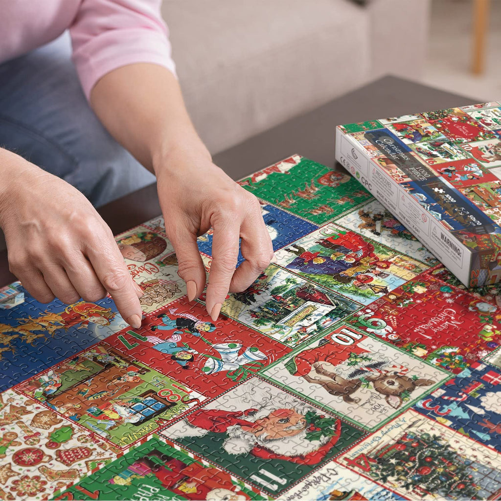 Festive Fireplace Jigsaw Puzzle Christmas Countdown Calendar - Christmas Gift