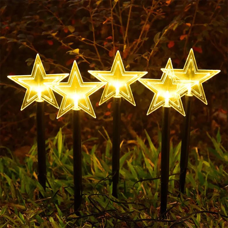 Decorative LED Pathway Lights for Christmas Gardens