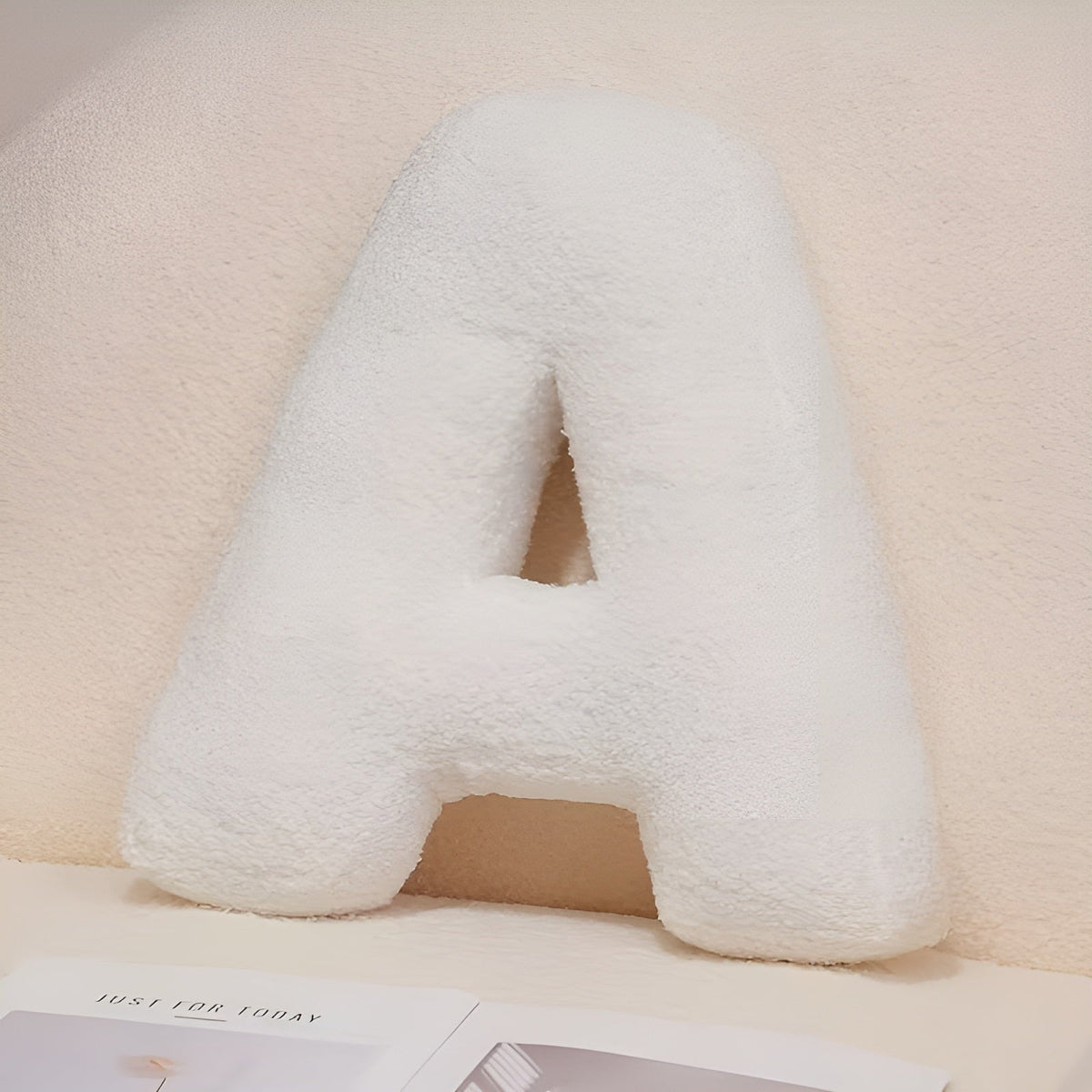 White Letter Decorative Pillow – Soft And Versatile | Creative Pillows For Your Sofa And Bed