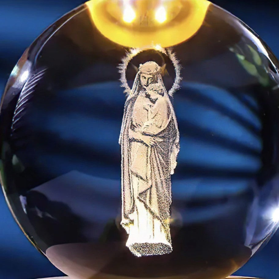 Glowing Moon Crystal Ball