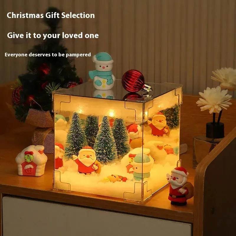 Christmas Cube Night Light Lamp Desktop Decoration Christmas gifts