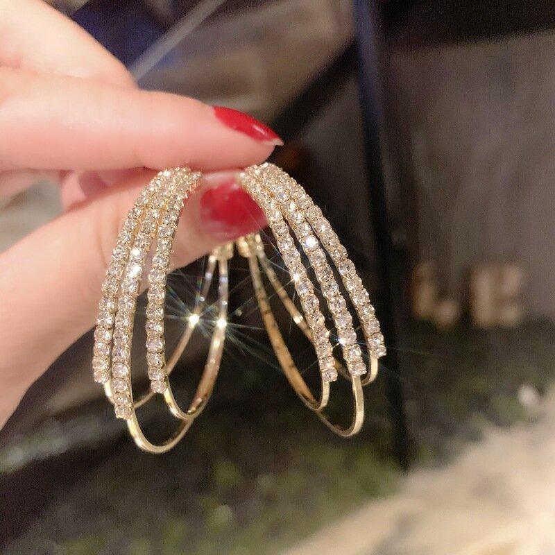 Shining Diamond Earrings