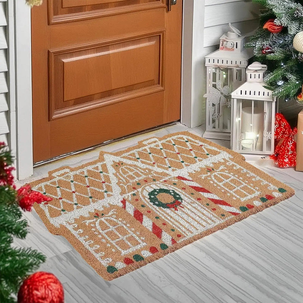 Christmas doormat Imitation Cashmere Non-slip Rug