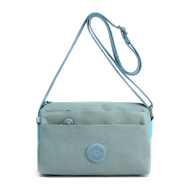 Women's Casual Multi-layer Fashionable Simple Shoulder Bag Made of Nylon