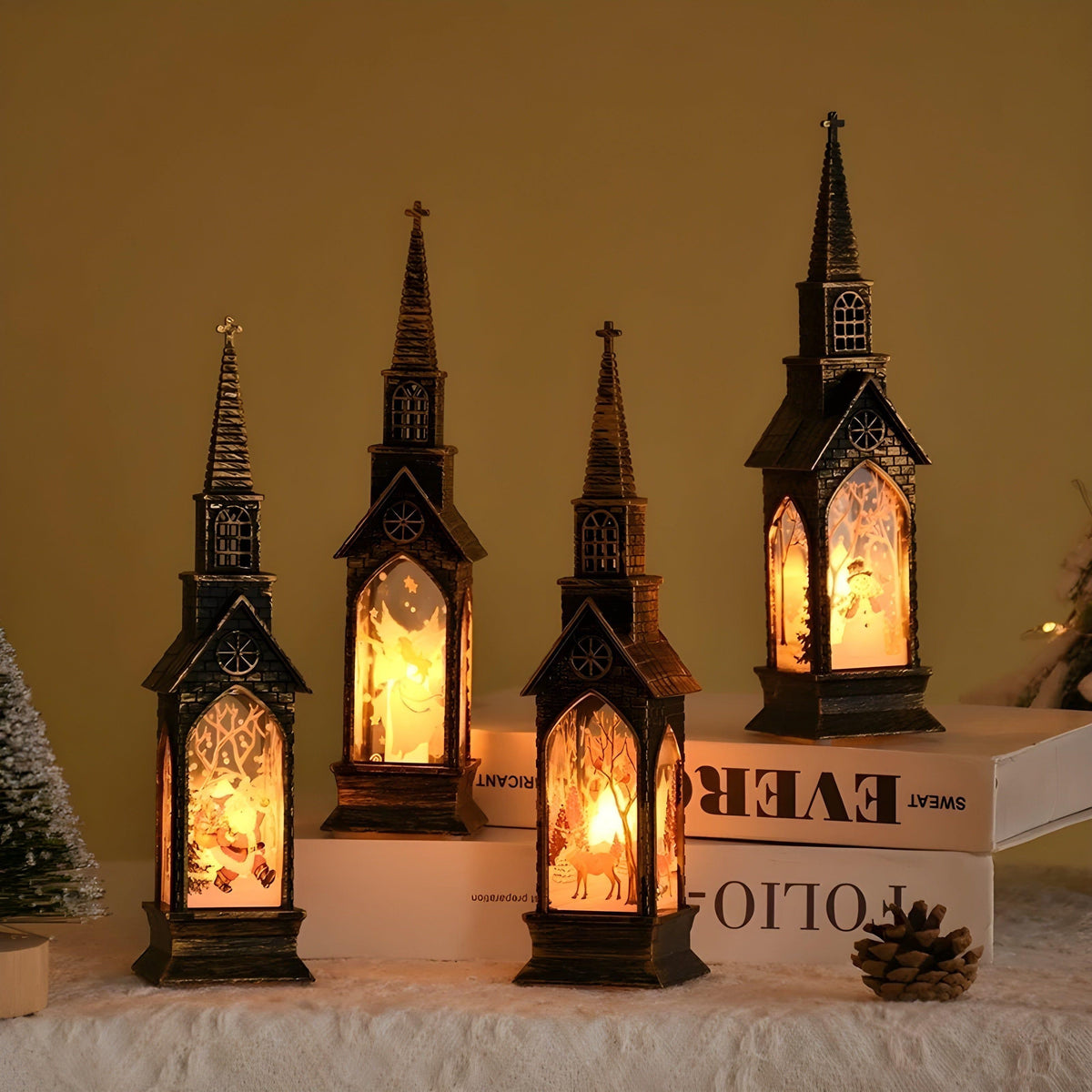 HolidayGlow Light - Modern Christmas Ornament LED Light