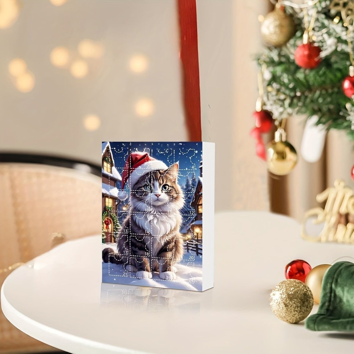Vintage Cat Advent Calendar for Cat Lovers at Christmas