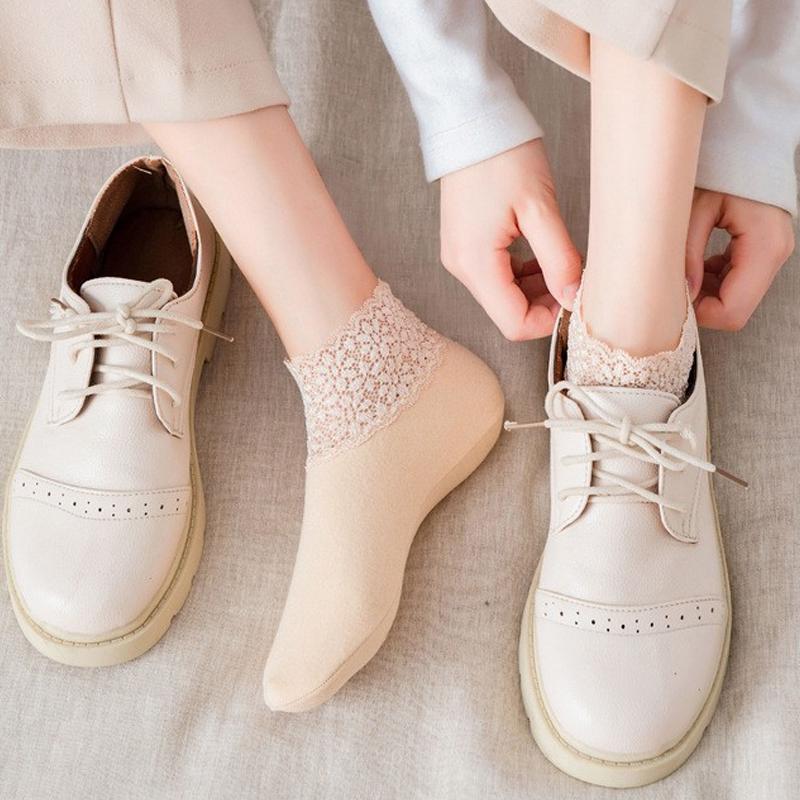 New warm socks with stylish lace