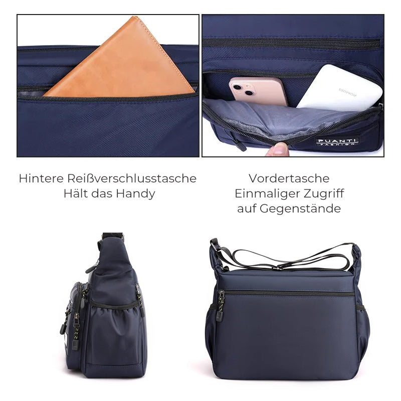 Men's messenger bag with multiple pockets