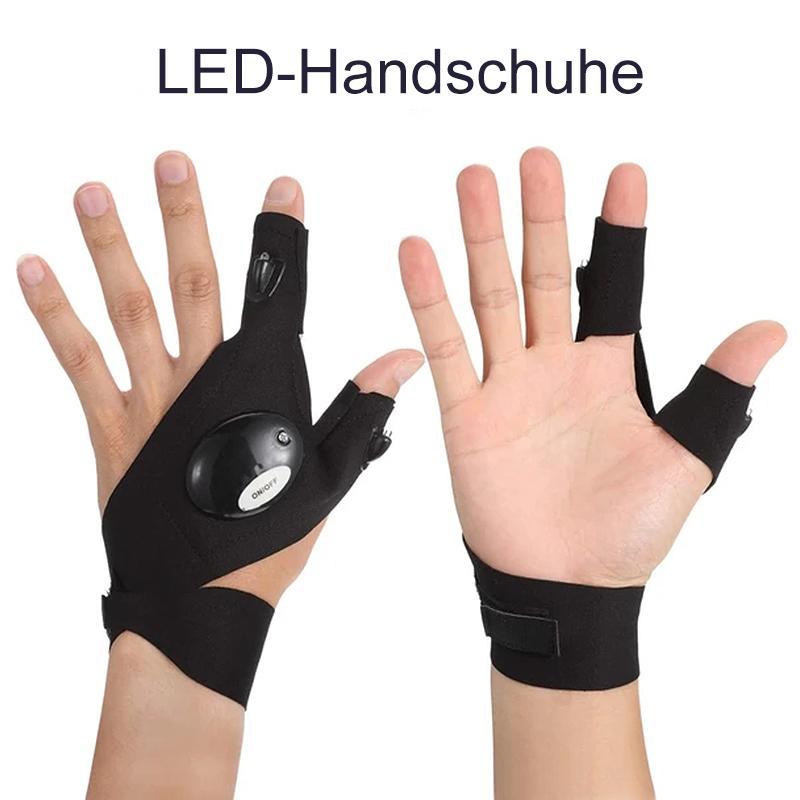 LED gloves with waterproof lighting
