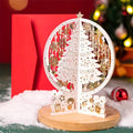 3D Pop-up Christmas Card with Magical Tree Display – Perfect for Christmas Wishes and Festive Decoration