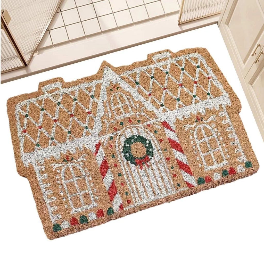 Christmas doormat Imitation Cashmere Non-slip Rug