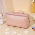 Large Travel Cosmetic Bag with Double-Layer Design