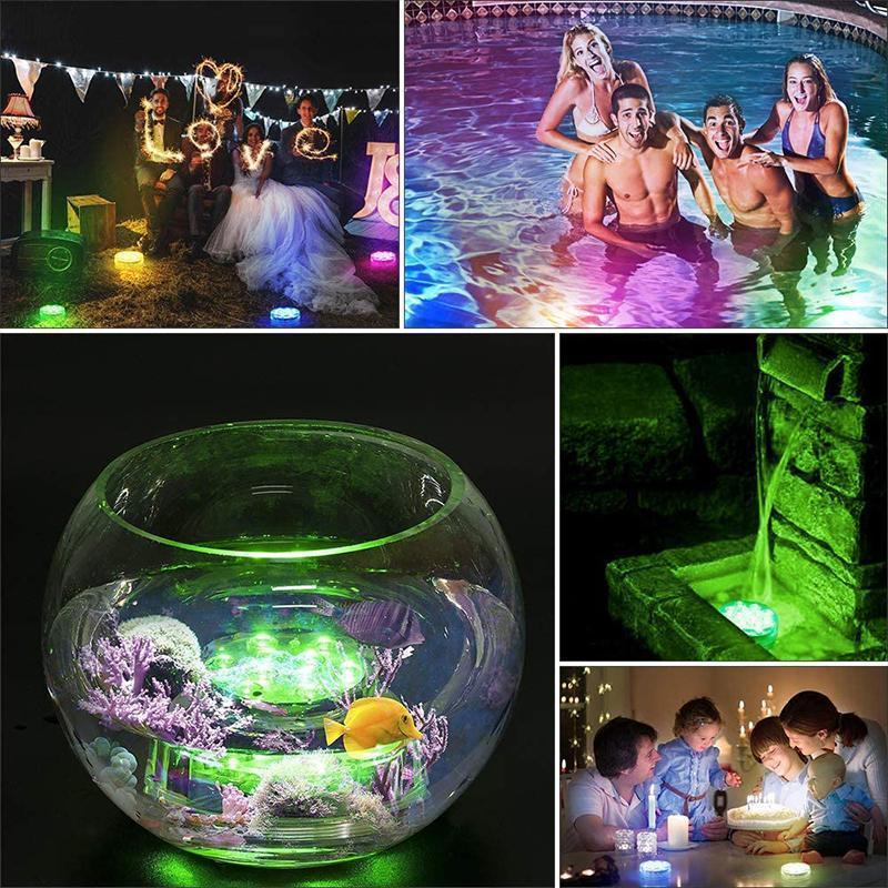 LED submersible light with remote control for the pool