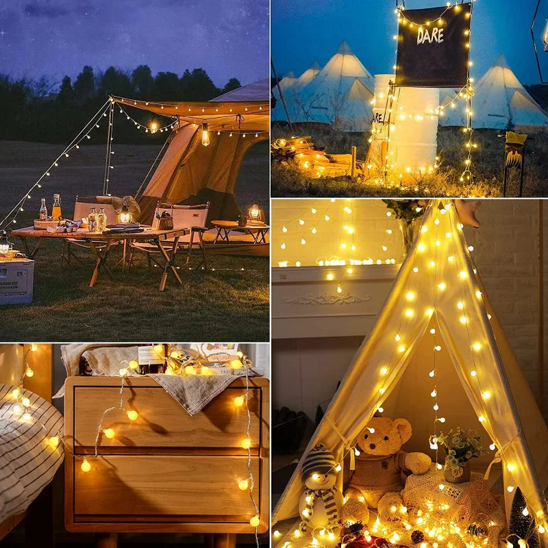 Solar-Powered Party Lights - SolarGlow
