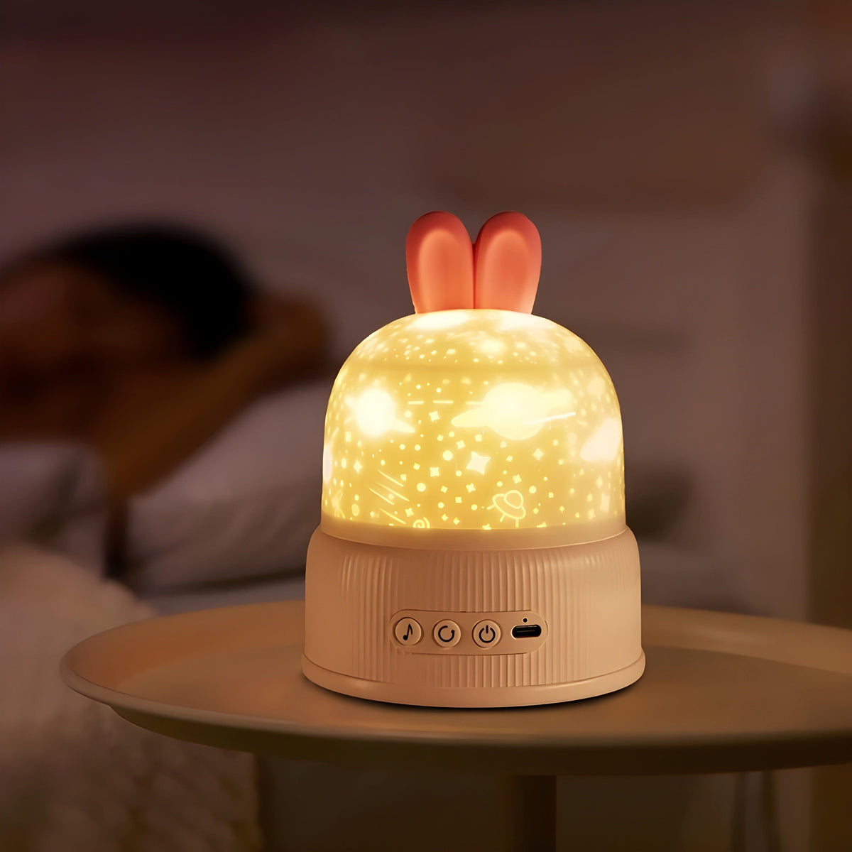 BunnyBeam Light - Casual Cute Bunny Projector Night Light for Kids