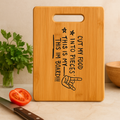 Gravieretes Bamboo Cutting Board – Humorous Kitchen Decoration and Gift
