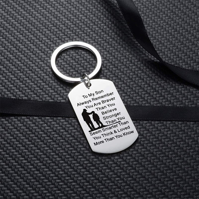 Mother's Day Engraving Metal Keychain with Box