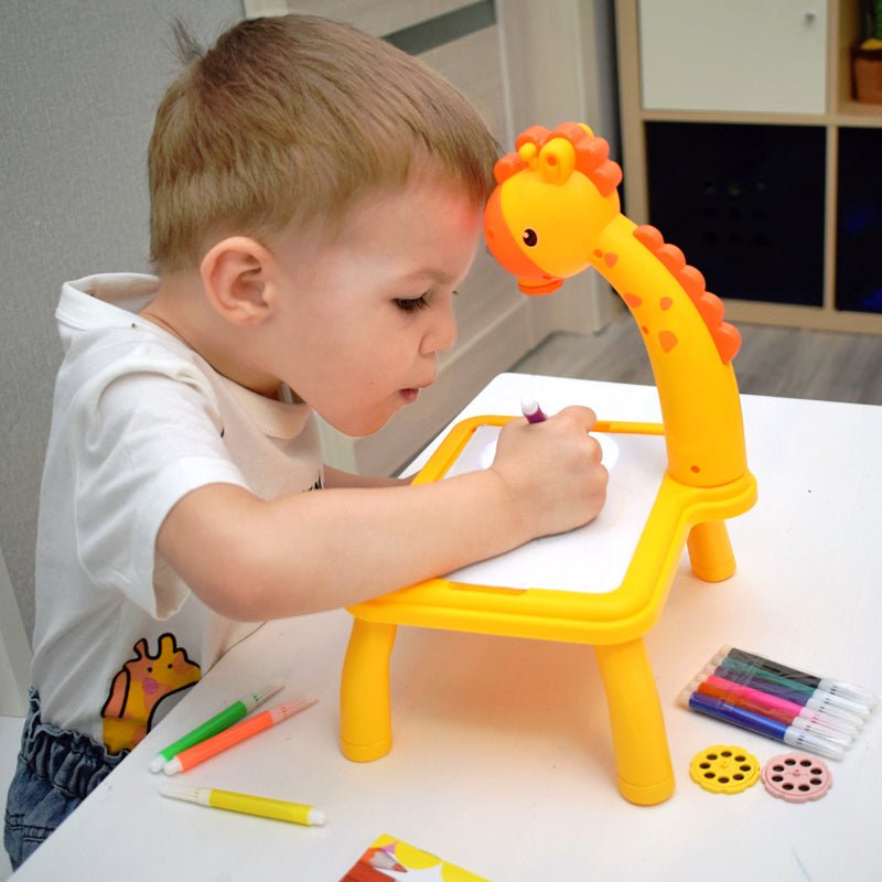 DinoDraw Deluxe Drawing Board – Reusable Art Station for Kids – Creative and Educational Fun