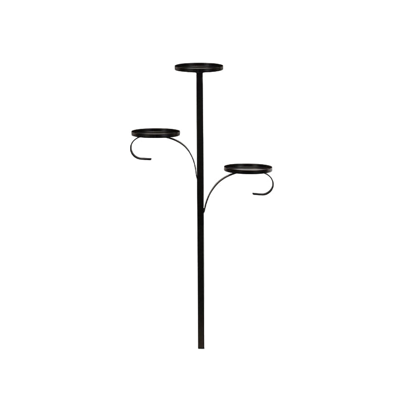 Christmas Tree Topper Shelf | 3-tier | Black | Metal