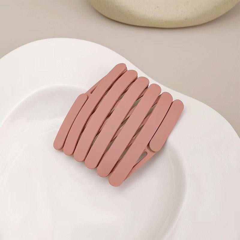 Stylish Matte Face Wash Headband with Teeth for Anti-Slip