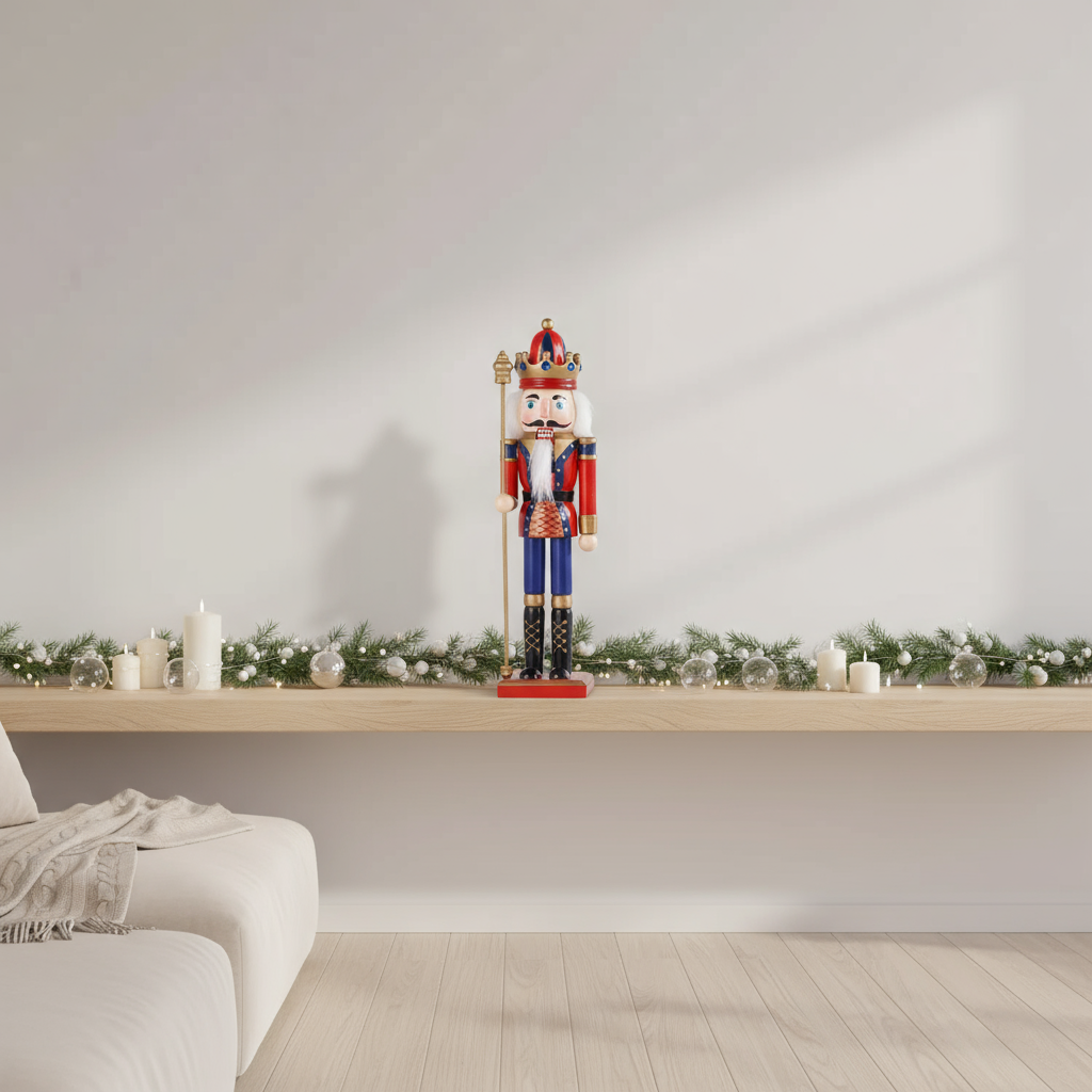 Nutcracker Soldier | Wooden Figure Erzgebirge 30 cm Vintage