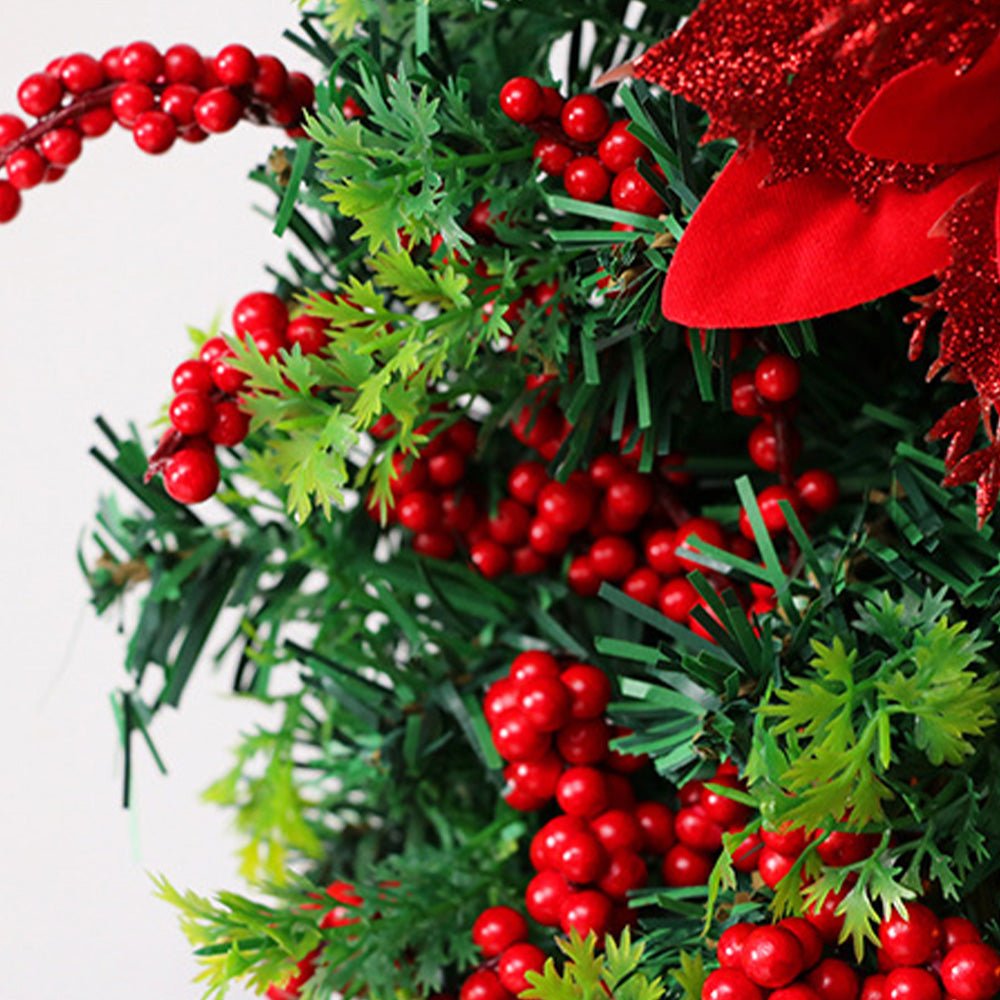 Wreath with Lantern and Ornaments for Radiant Christmas Charm
