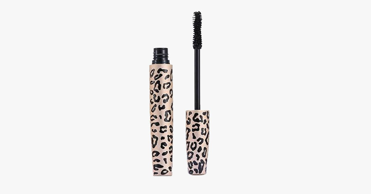 3D Transplant gel & mascara in leopard pattern bottle - Made from natural fibers - Waterproof & easy to use