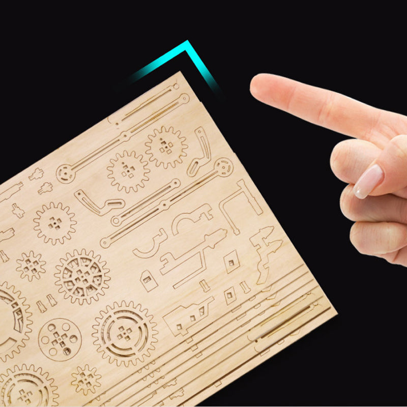 Puzzle Model Mechanical Made of Wood Super