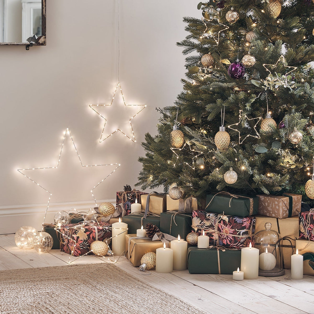 Christmas Decorations Star LED Lights