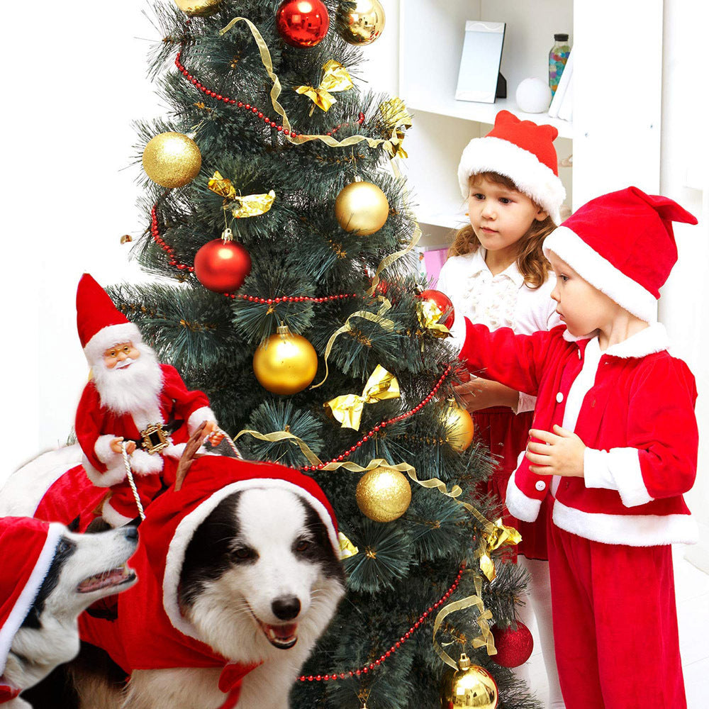 HollyPaws - cozy, adjustable Christmas outfit for dogs