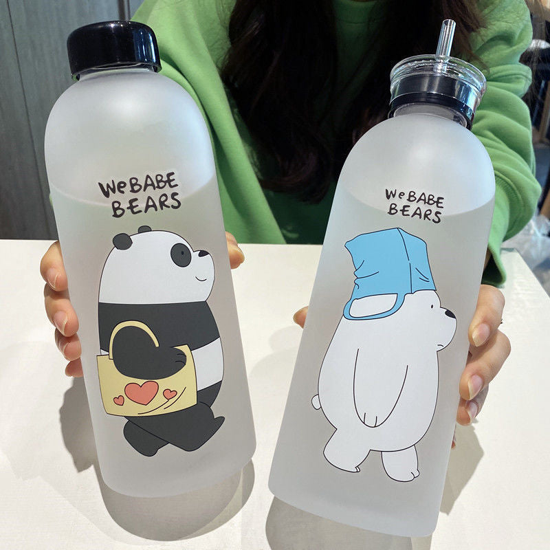 Ladies Motivational Water Bottle with Cheerful Christmas Design