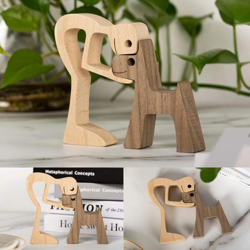 Pet Lover - Wooden Sculpture Table Ornaments