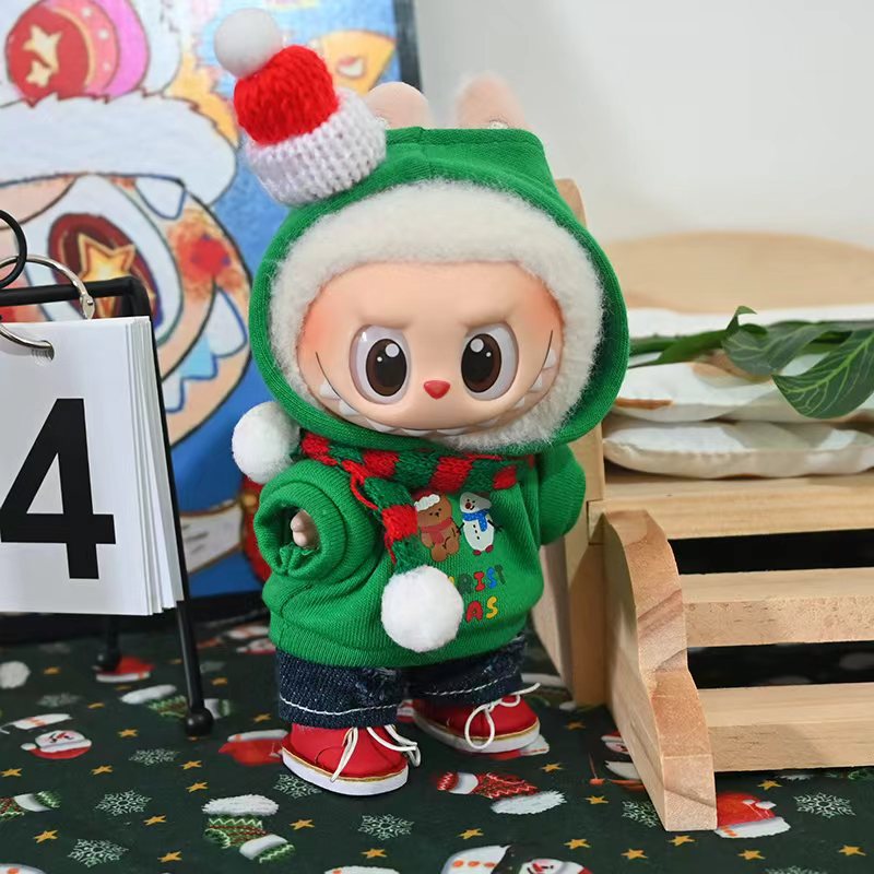Labubu Doll Christmas Series Hoodie Apparel