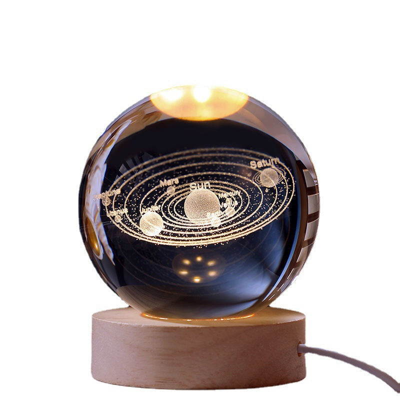 Glowing Moon Crystal Ball