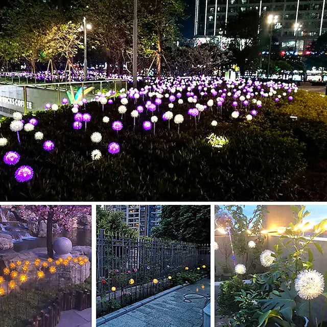 2-Pack: Outdoor Solar Dandelion Garden Lights