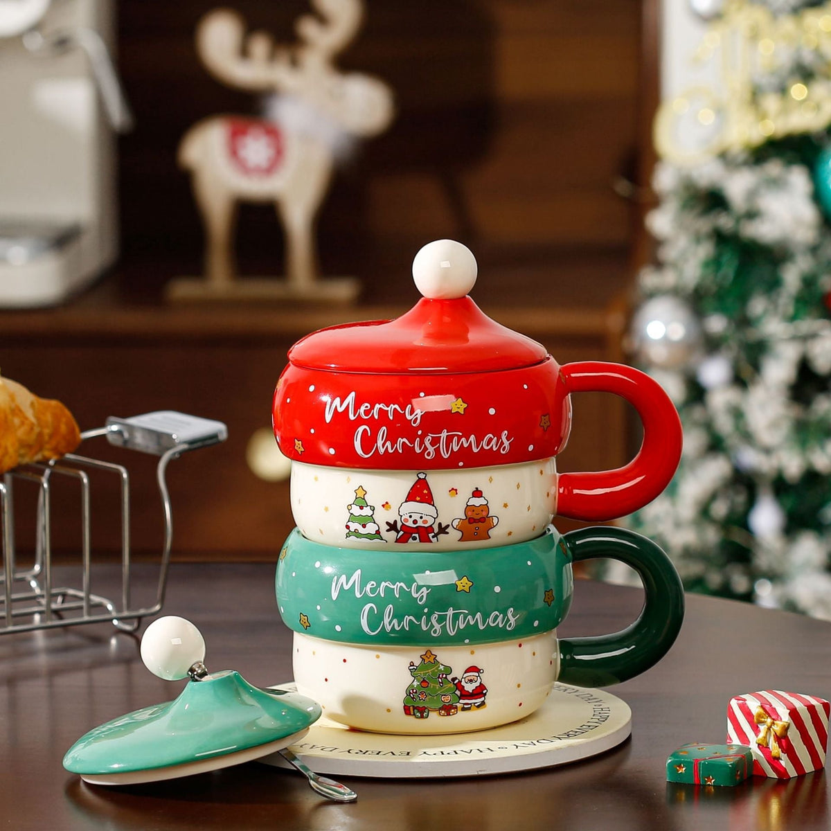 Cute Cartoon Santa Claus Ceramic Mug