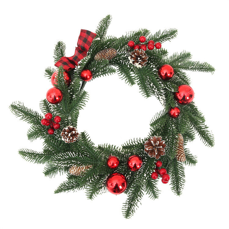 Christmas 3 PC Set - Garland, Wreath, Swag Wall Hanging Christmas Decoration Set