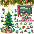 Luminova Adventskalender Kinderen – Bouwsteen Kerstboom met 24 Verrassingen & LED-Verlichting, Creatief & Educatief Speelplezier