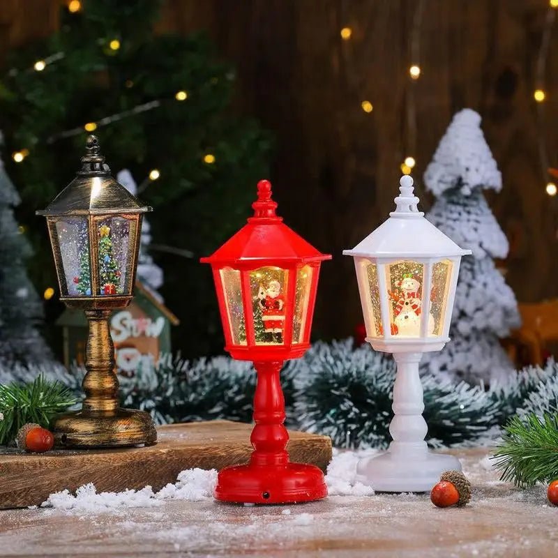 Illuminated Snow Globe Lantern for Magical Christmas Decoration