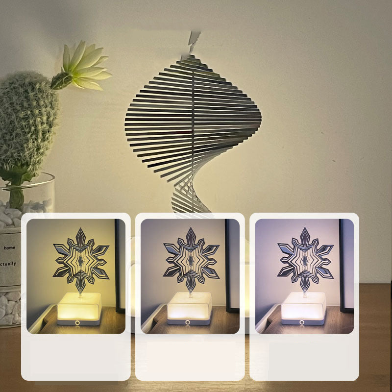 Rotating ambient light made of metal