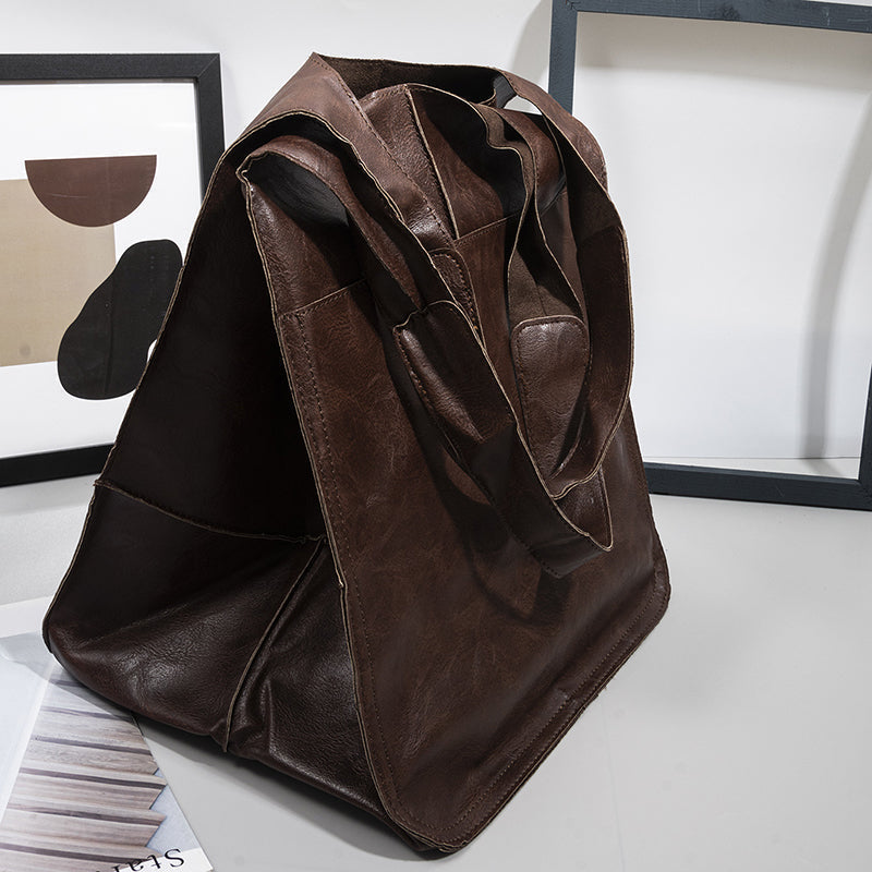 Oversized Leather Tote