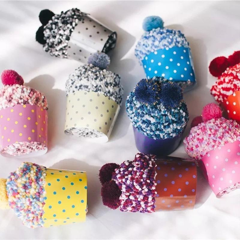 Comfy Gift Pom Pom Cupcake Socks