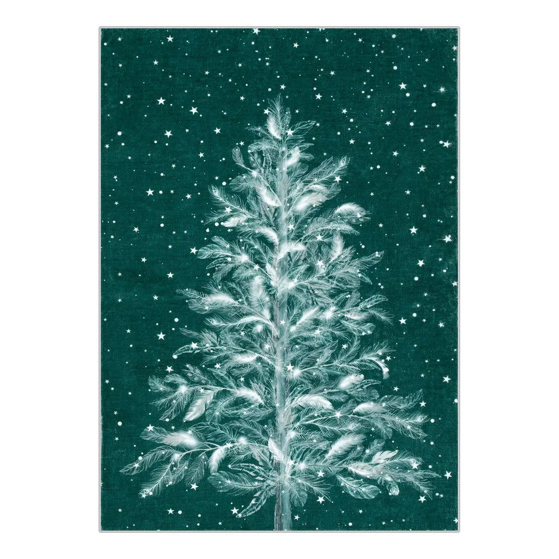 Christmas Rug - Crystal Velvet Living Room Bedroom Non-Slip And Stain-Resistant Rug