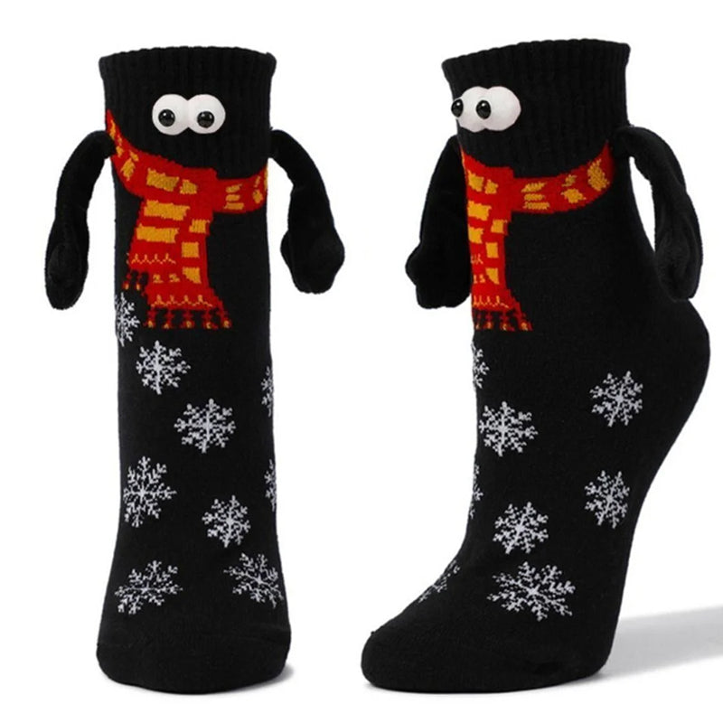 Magnetic Socks Winter Edition Couple Hand in Hand Socks