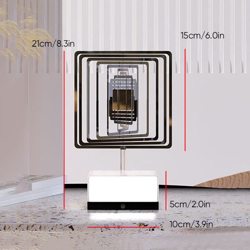 Rotating ambient light made of metal